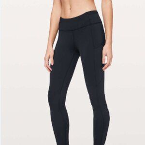 LuLuLemon Black sz 8 mid- rise tights